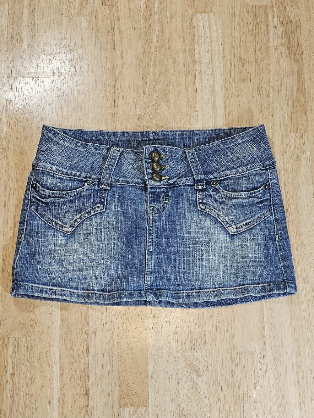 Bretoni Y2K Denim Mini Skirt